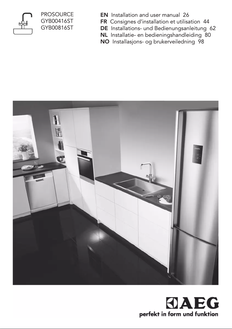 Imagen de la primera página del manual del dispositivo GYB00816ST