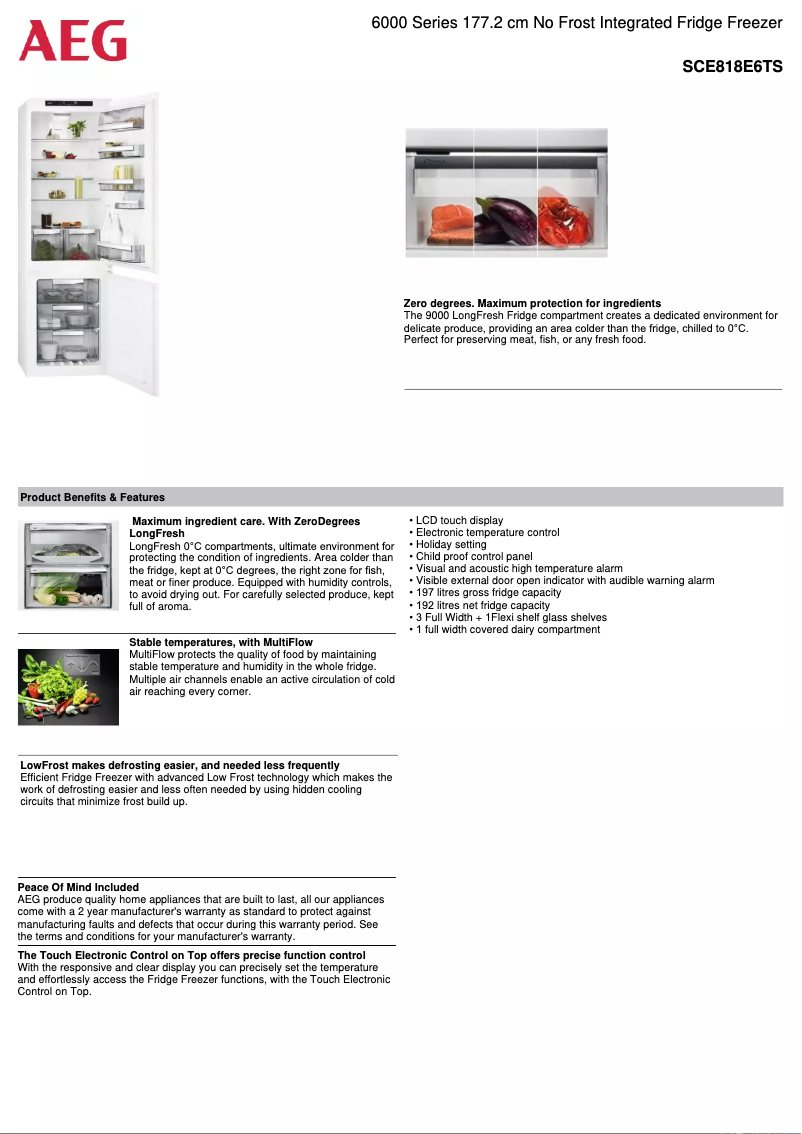 Imagen de la primera página del manual del dispositivo SCE818E6TS