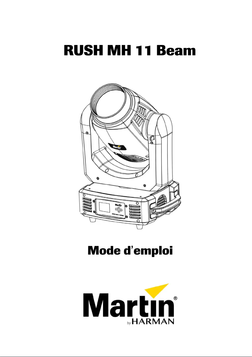 Imagen de la primera página del manual del dispositivo RUSH MH 11 Beam
