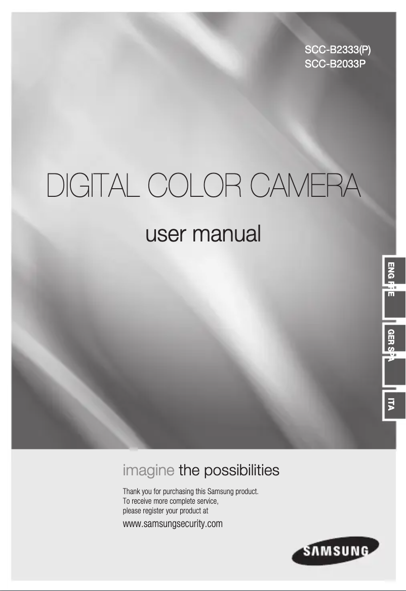 Página 1 del manual Manual de usuario Samsung SCC-B2333