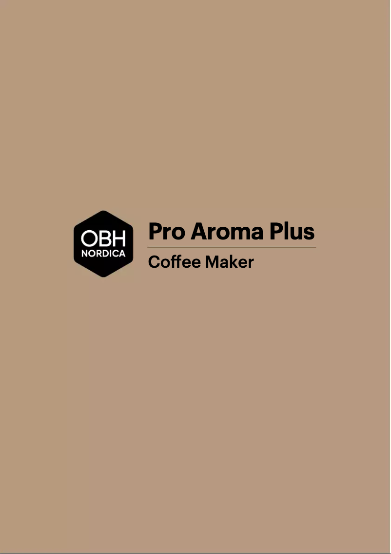 Página nº 1 - Manual de usuario OBH Nordica Pro Aroma Plus OP321DS0