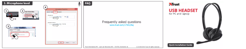 Página nº 1 - Manual de usuario Trust Mauro USB Headset