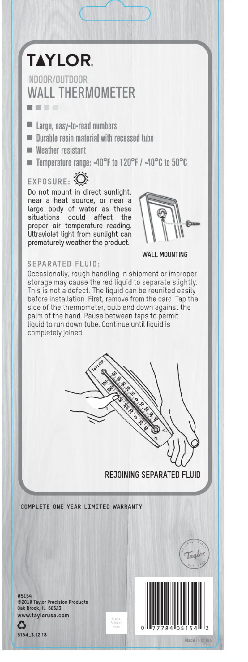 Imagen de la primera página del manual del dispositivo 5154
