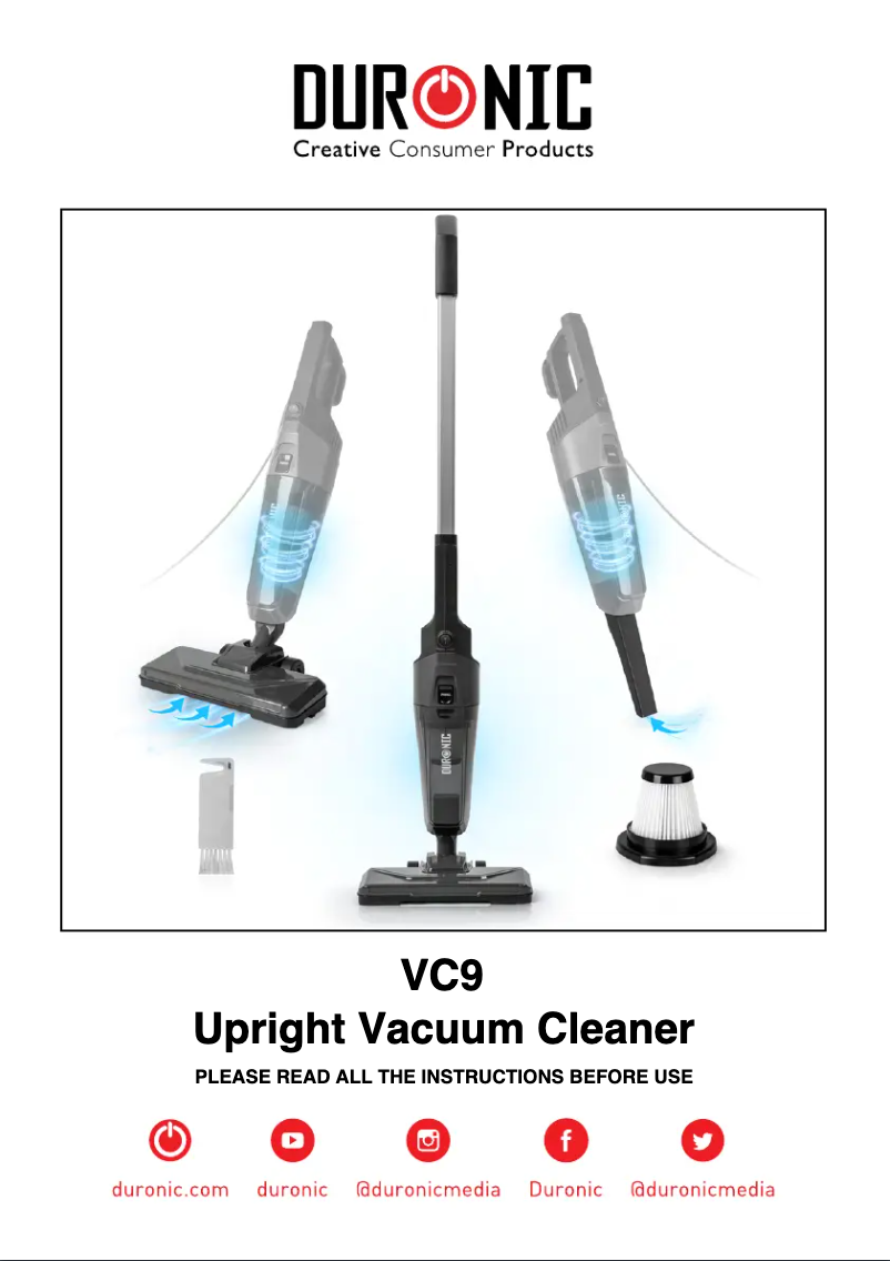 Imagen de la primera página del manual del dispositivo VC9