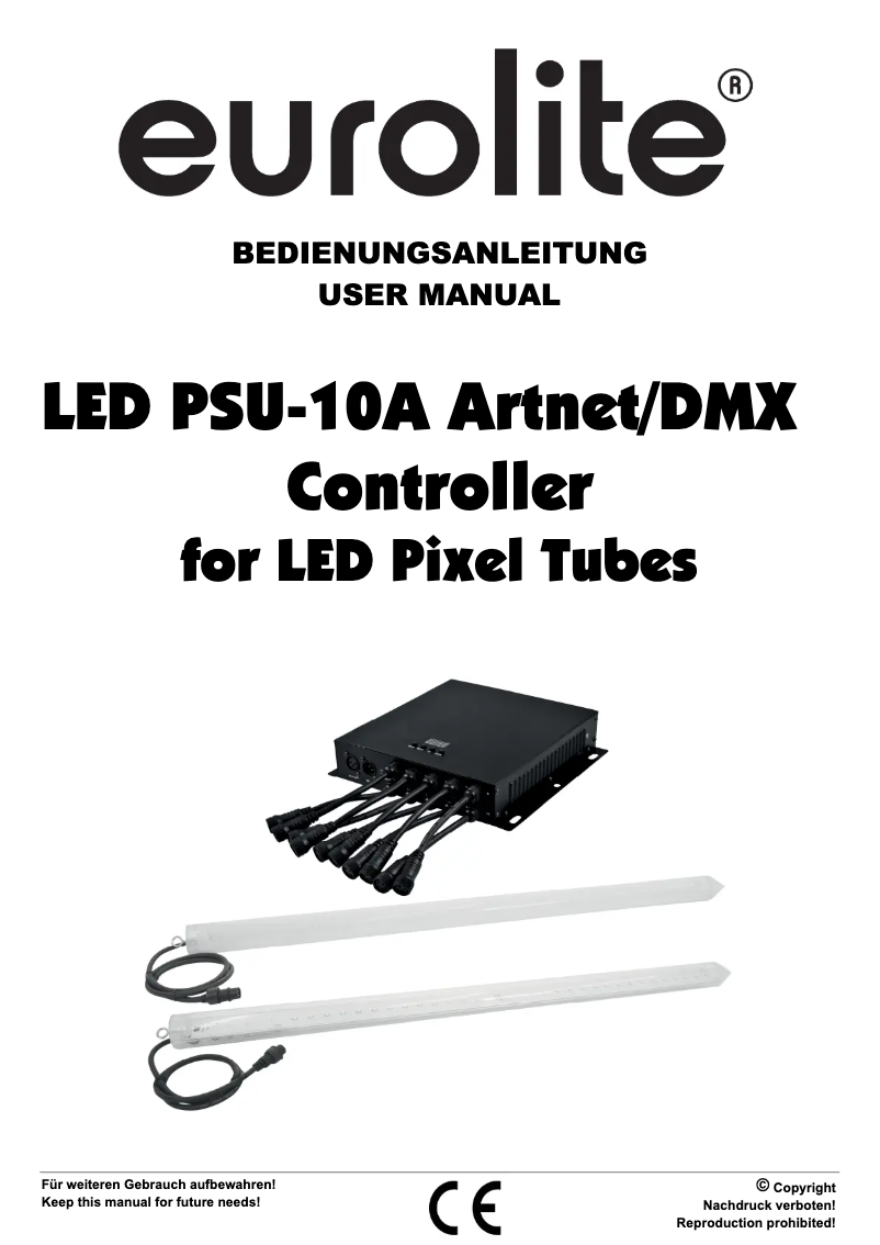 Página nº 1 - Manual de usuario Eurolite LED PSU-10A Artnet/DMX
