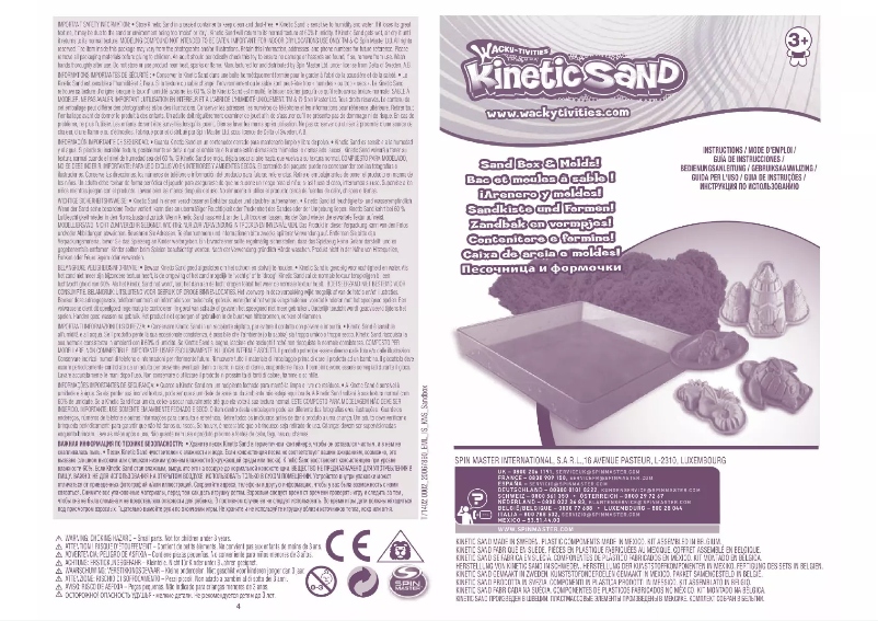 Imagen de la primera página del manual del dispositivo Sandbox & Molds