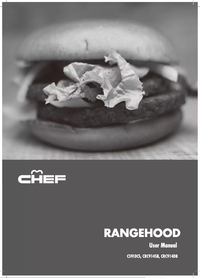 Página 1 del manual Manual de usuario Chef CRC914DB