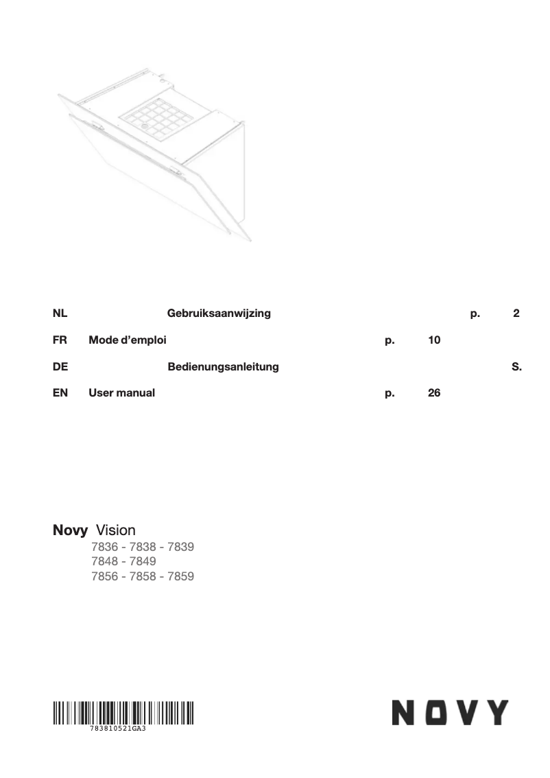 Imagen de la primera página del manual del dispositivo Vision 7859