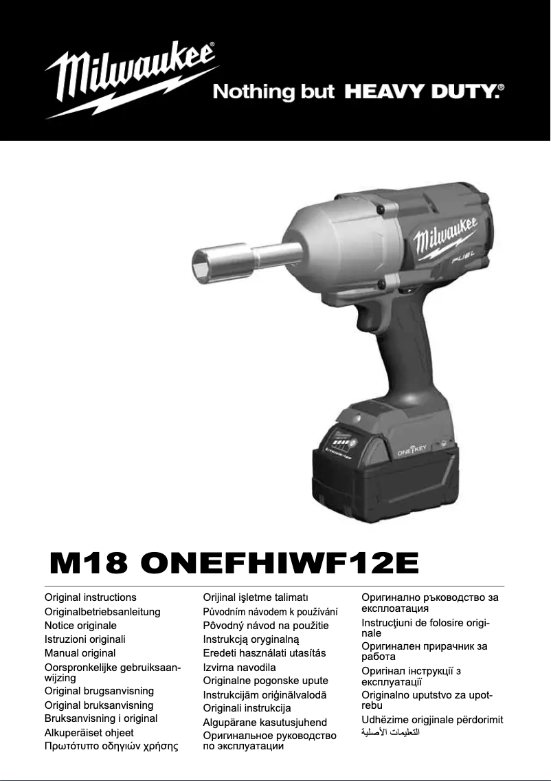 Página 1 del manual Manual de usuario Milwaukee M18 ONEFHIWF12E