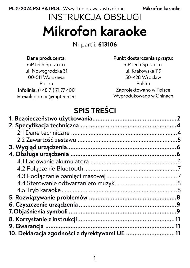Imagen de la primera página del manual del dispositivo EMX-010246