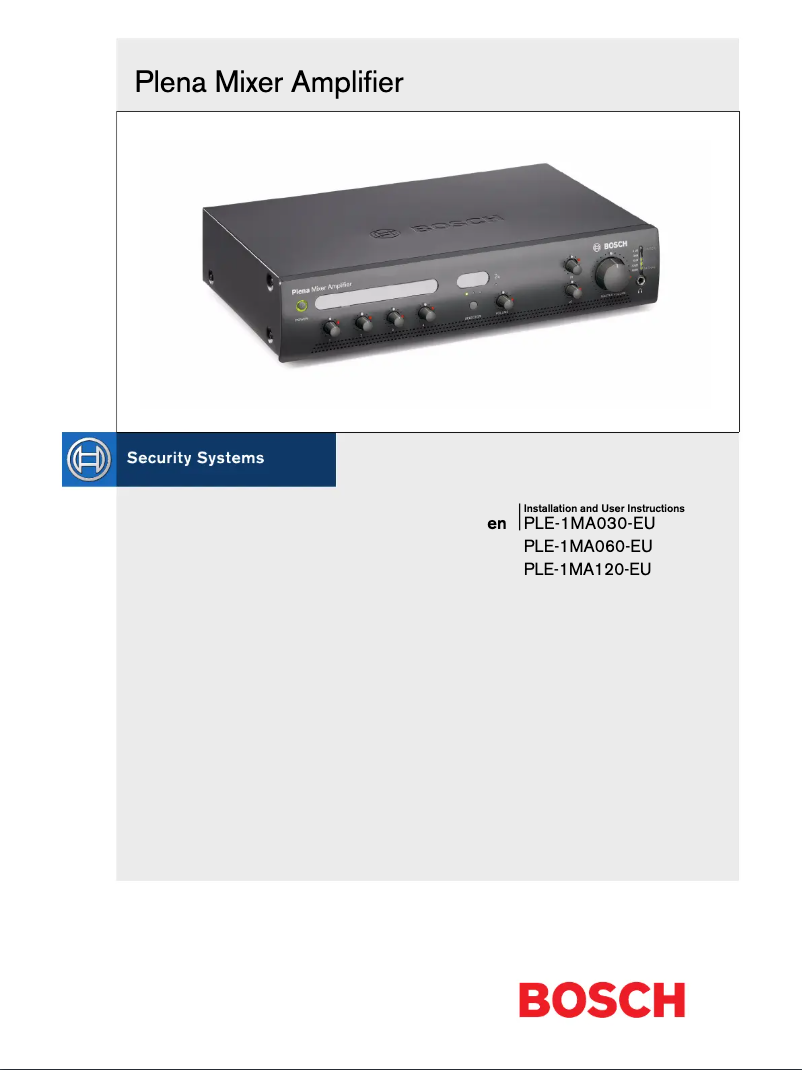 Imagen de la primera página del manual del dispositivo Plena PLE-1MA030