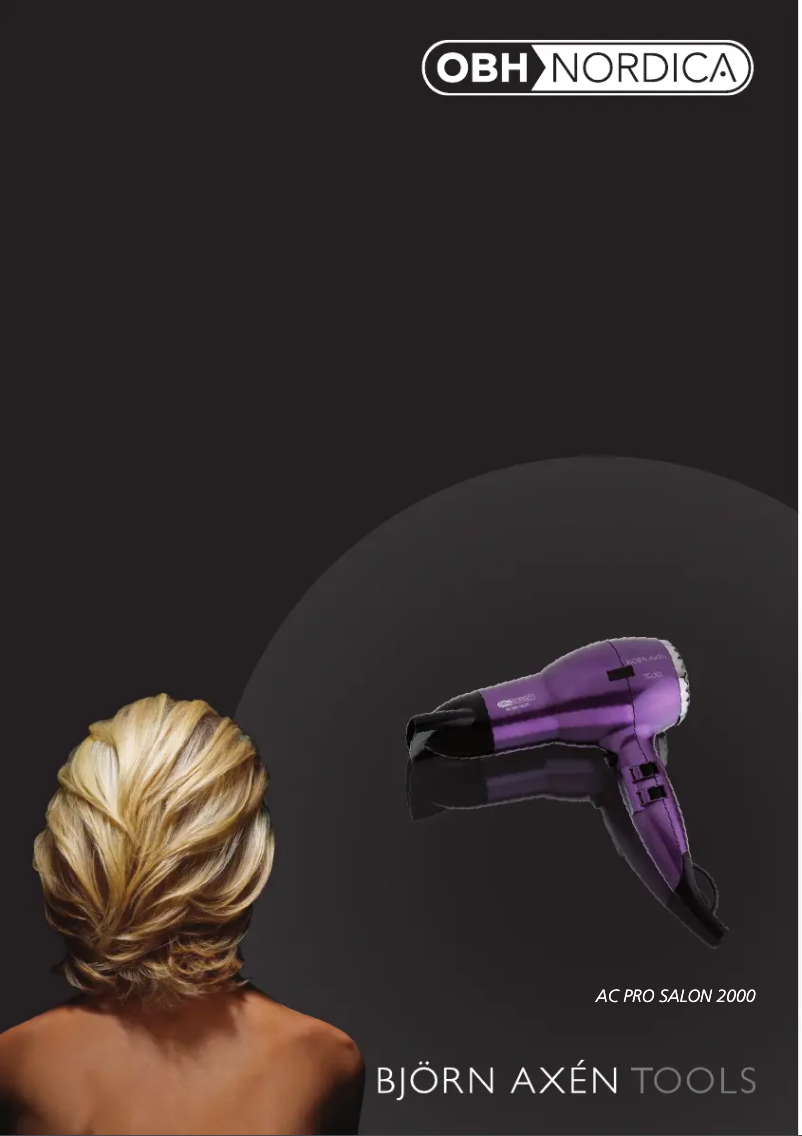 Página 1 del manual Manual de usuario OBH Nordica AC Pro Salon