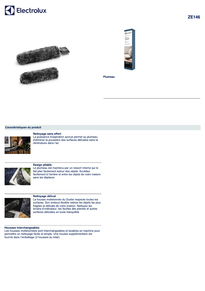 Imagen de la primera página del manual del dispositivo ZE146