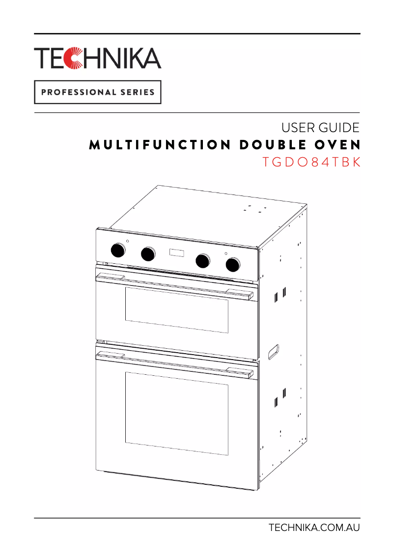 Imagen de la primera página del manual del dispositivo TGDO84TBK