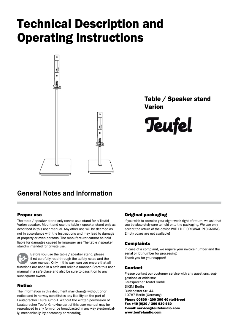 Imagen de la primera página del manual del dispositivo CS 75 FS