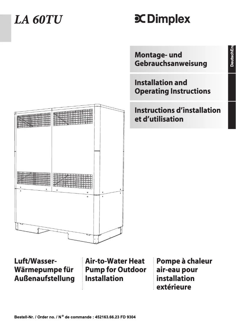 Imagen de la primera página del manual del dispositivo LA60TU