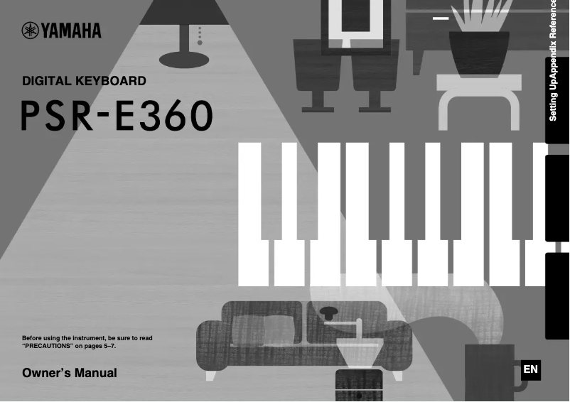 Página 1 del manual Manual de usuario Yamaha PSR-E360