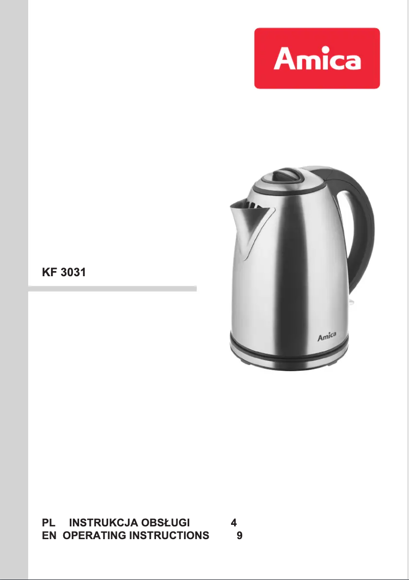 Imagen de la primera página del manual del dispositivo KF3031