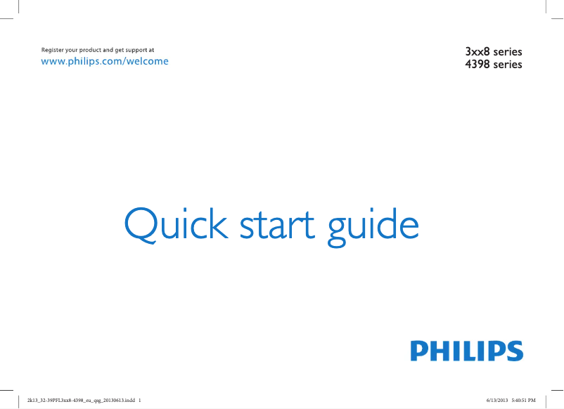 Imagen de la primera página del manual del dispositivo 32PFL3178T