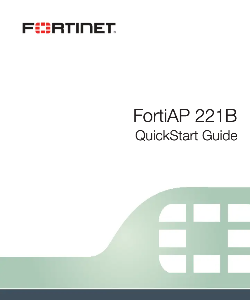 Página 1 del manual Manual de usuario Fortinet FortiAP 221B