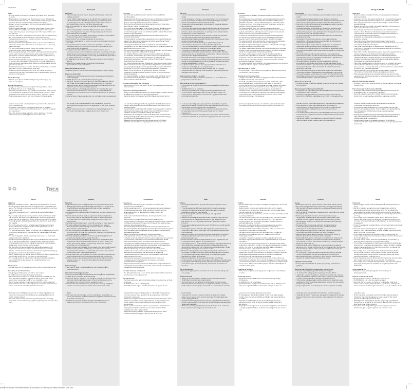 Imagen de la primera página del manual del dispositivo Tacx Boost