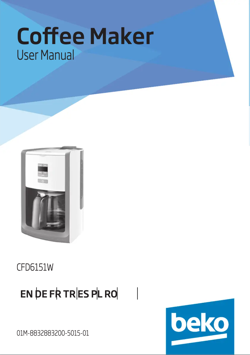 Página 1 del manual Manual de usuario Beko CFD6151W