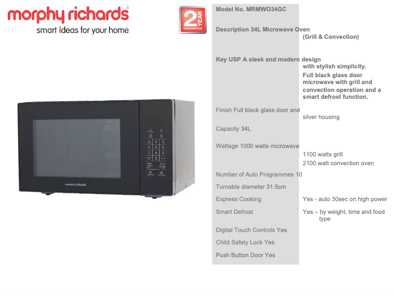 Imagen de la primera página del manual del dispositivo MRMWO34GC