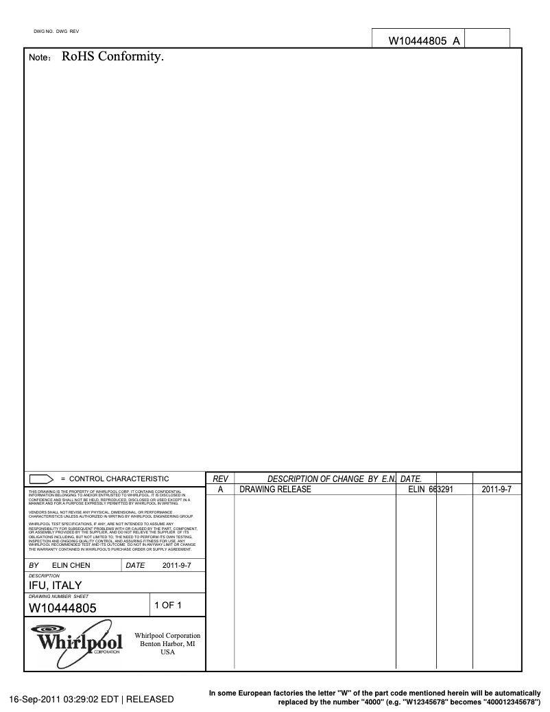 Imagen de la primera página del manual del dispositivo AWSE 7012