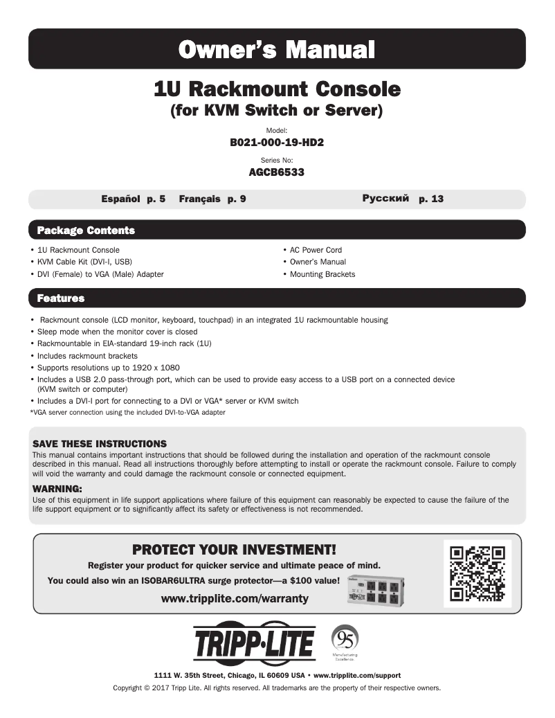 Imagen de la primera página del manual del dispositivo B021-000-19-HD2