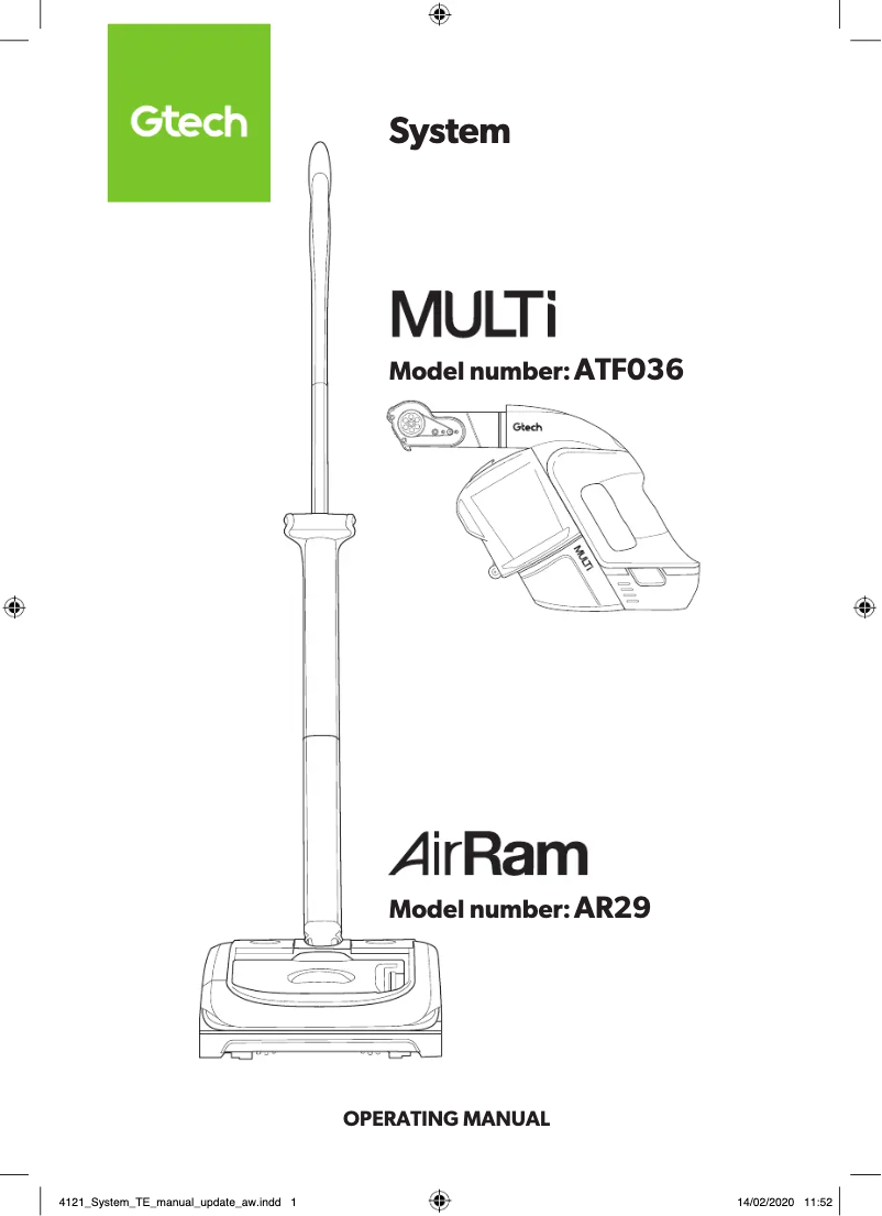 Imagen de la primera página del manual del dispositivo Multi MK2 ATF036
