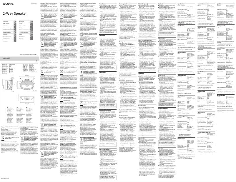 Página 1 del manual Manual de usuario Sony XS-690ES