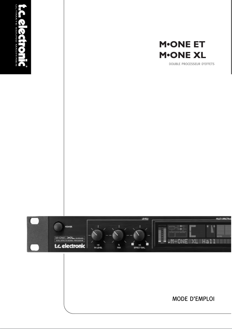 Imagen de la primera página del manual del dispositivo M-One XL