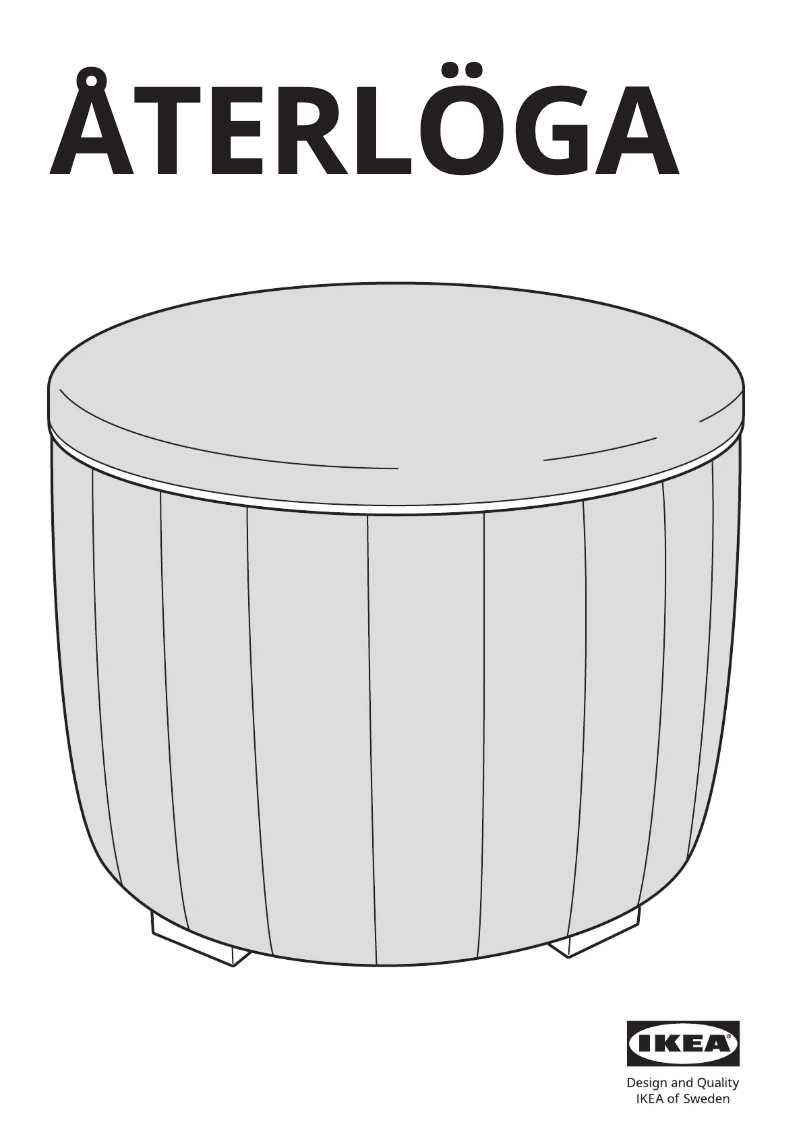 Imagen de la primera página del manual del dispositivo ÅTERLÖGA 405.727.90