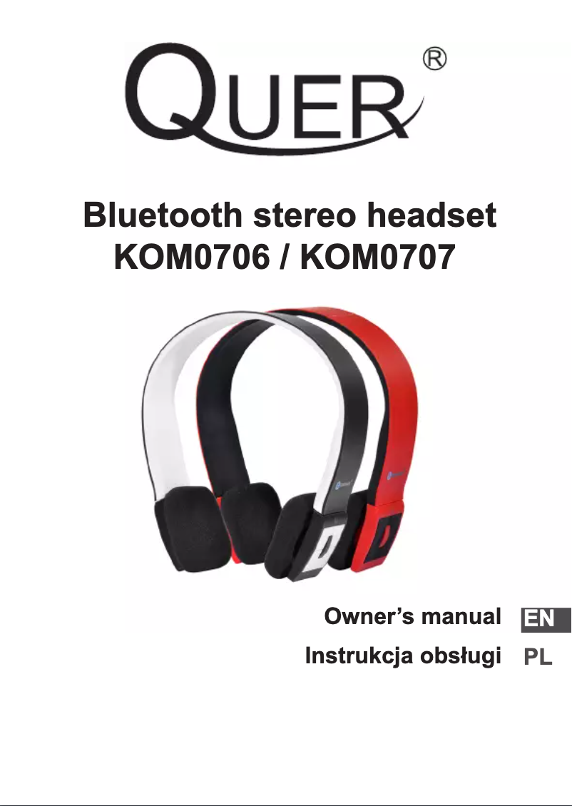 Imagen de la primera página del manual del dispositivo KOM0706