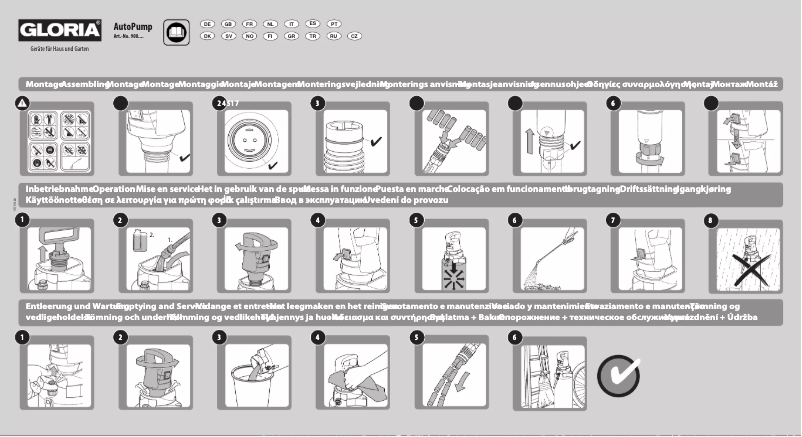 Página 1 del manual Manual de usuario GLORIA AutoPump Set