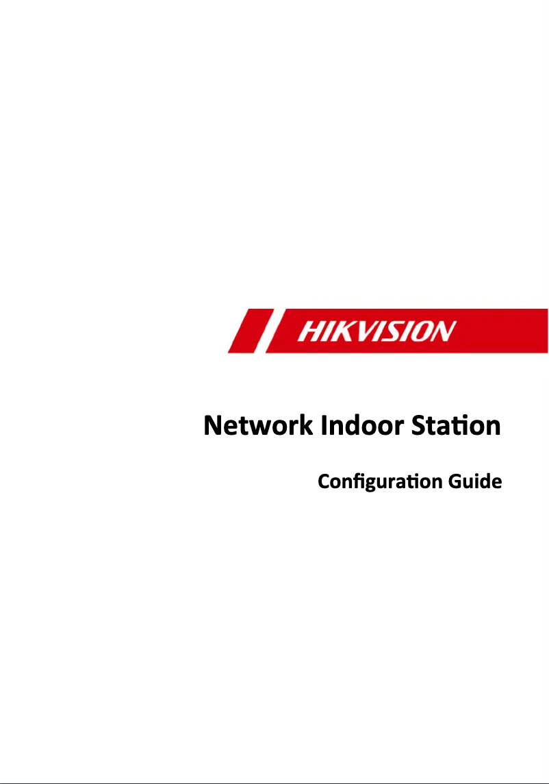 Página 1 del manual Manual de usuario Hikvision DS-KH6220-LE1