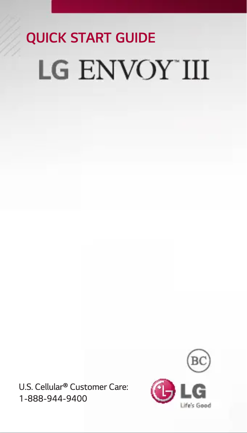 Imagen de la primera página del manual del dispositivo Envoy III