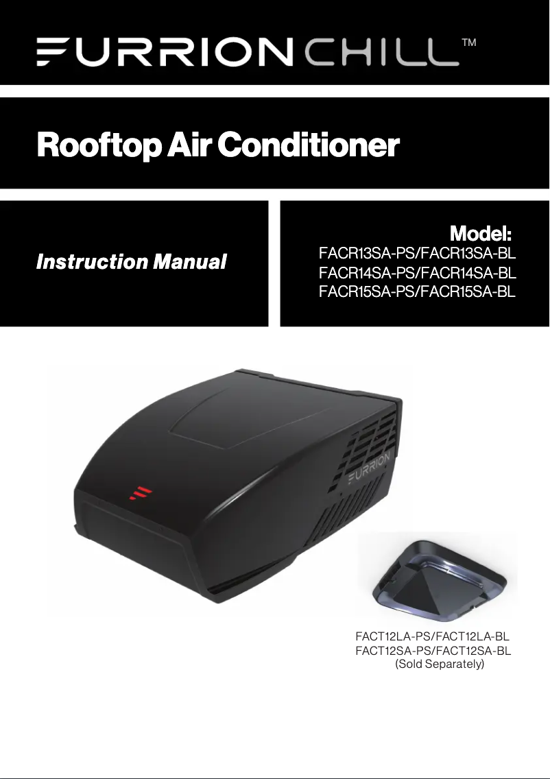 Imagen de la primera página del manual del dispositivo FACC12ZA-BL
