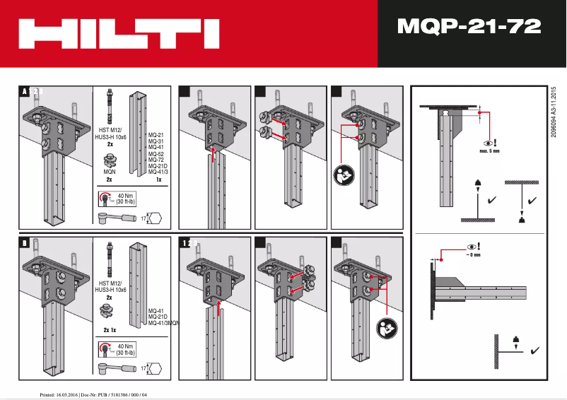 Página nº 1 - Manual de usuario Hilti MQP-21-72