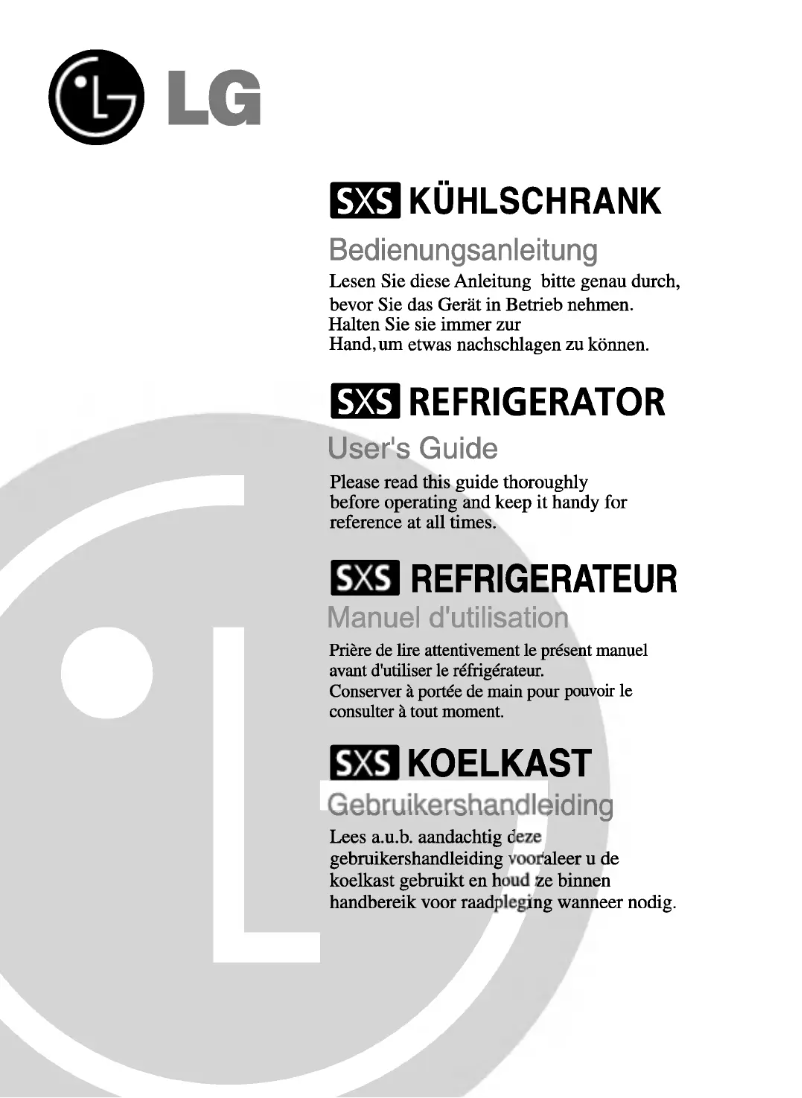 Imagen de la primera página del manual del dispositivo GR-L197CLQA
