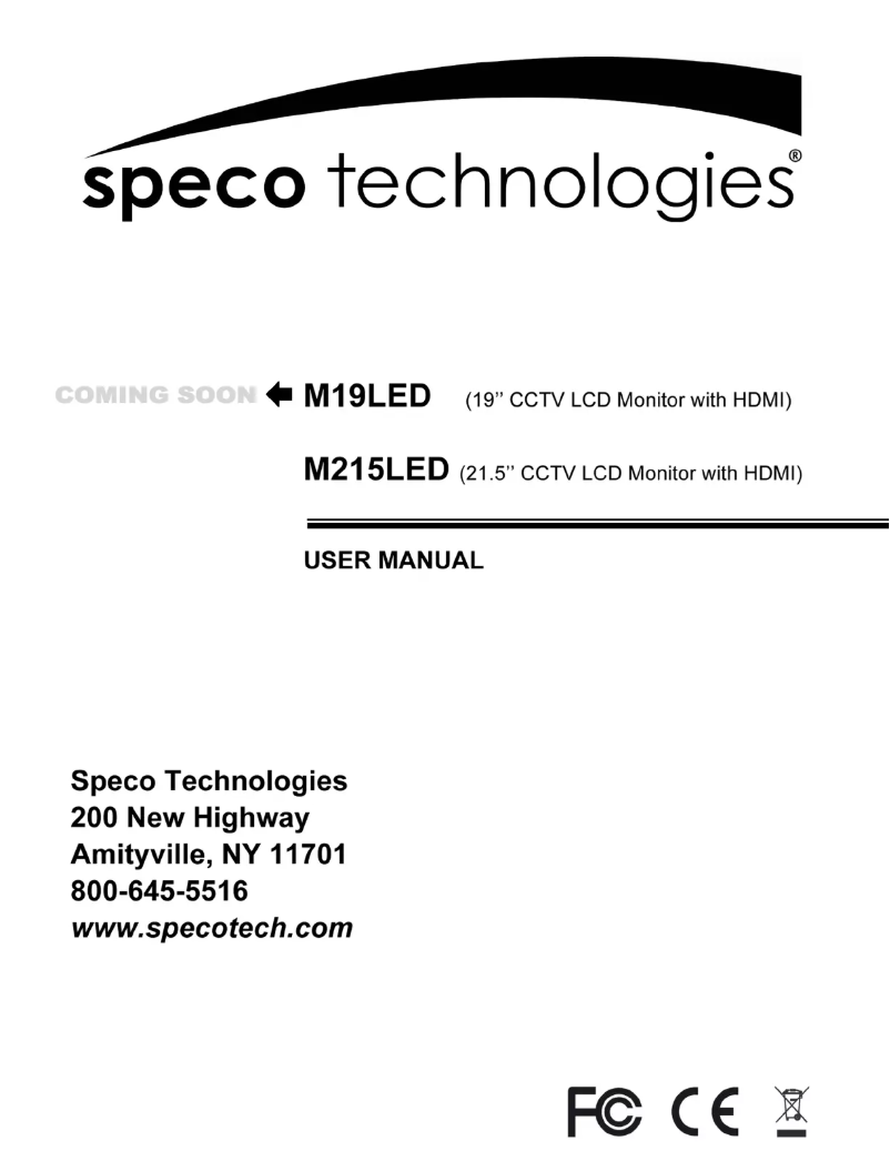 Página nº 1 - Manual de usuario Speco Technologies M215LED