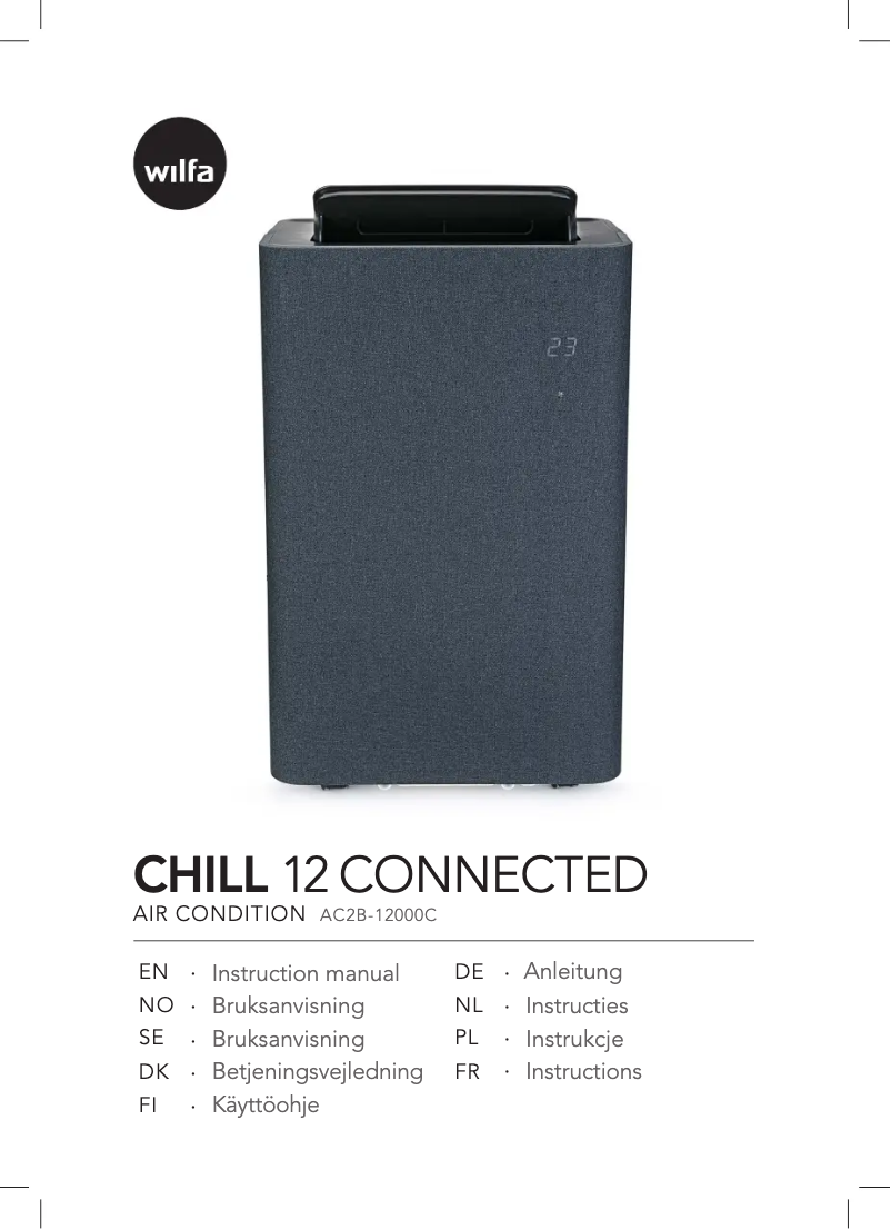 Imagen de la primera página del manual del dispositivo Chill 12 Connected AC2B-12000C