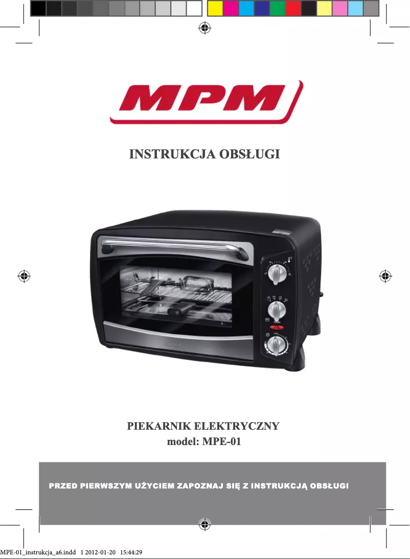 Imagen de la primera página del manual del dispositivo MPE-01