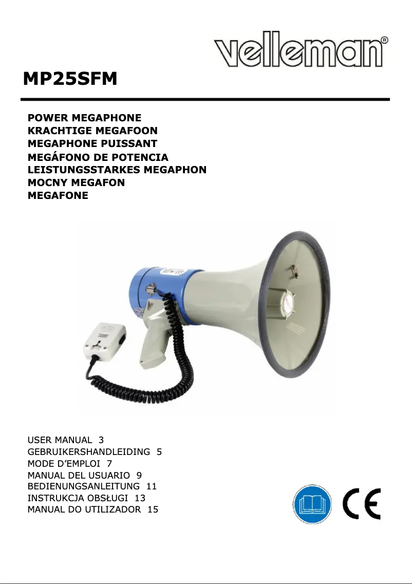 Imagen de la primera página del manual del dispositivo MP25SFM