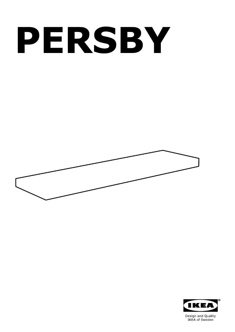 Página 1 del manual Instrucciones / montaje Ikea PERSBY