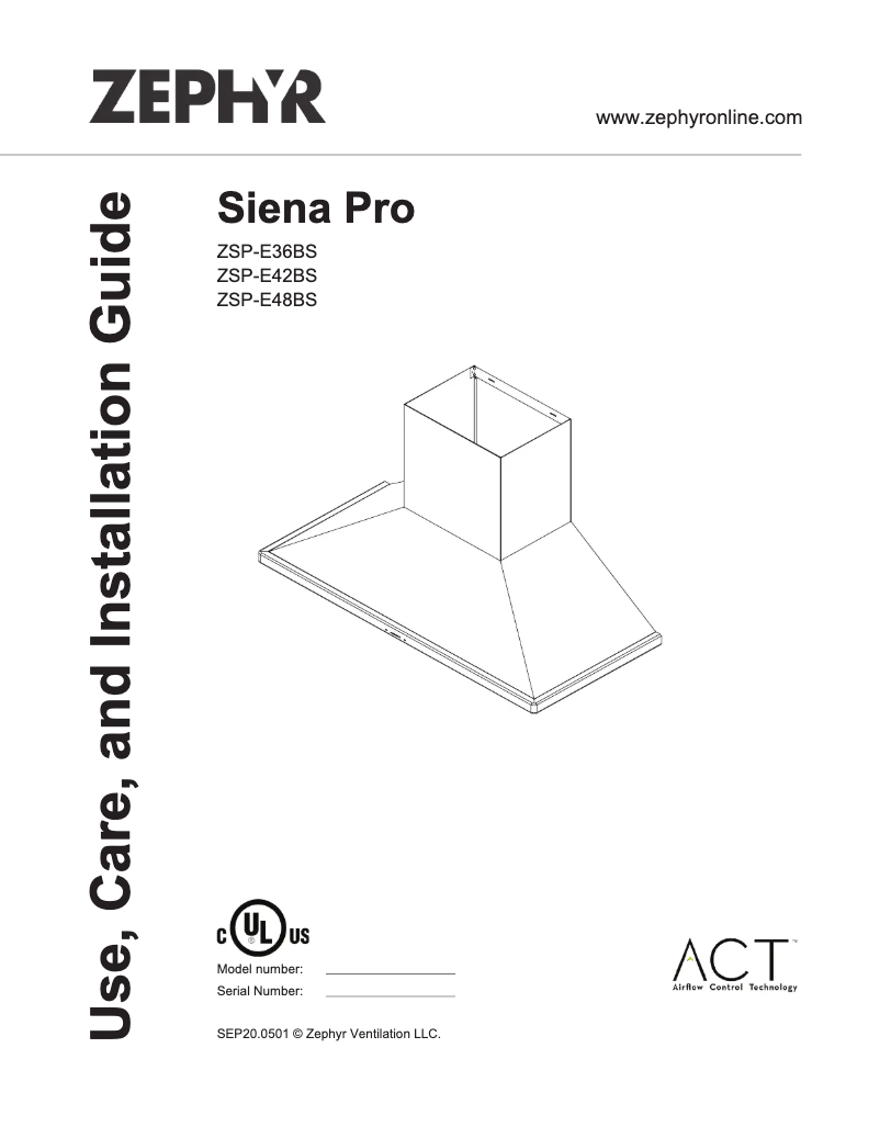 Imagen de la primera página del manual del dispositivo ZSPE36BS