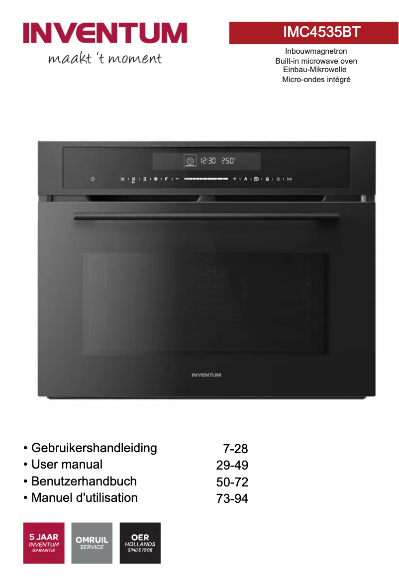 Imagen de la primera página del manual del dispositivo IMC4535BT