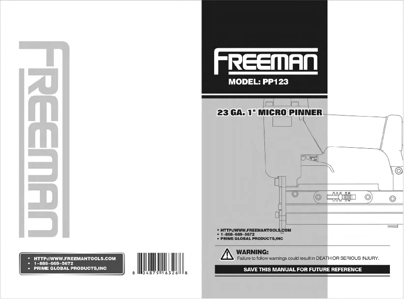 Imagen de la primera página del manual del dispositivo PP123