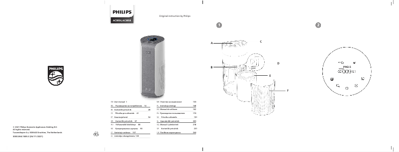 Imagen de la primera página del manual del dispositivo AC3854