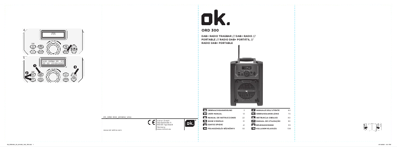 Imagen de la primera página del manual del dispositivo ORD 300